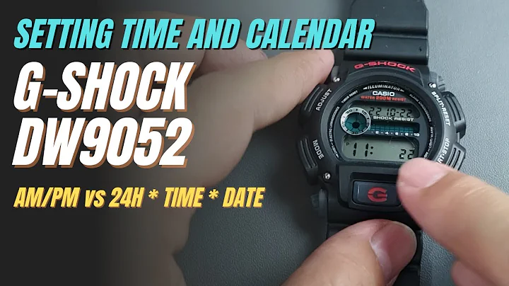 Casio G-Shock DW9052 Basic Setting Tutorial: How to Set Time, Date, Time Format Tutorial DW-9052