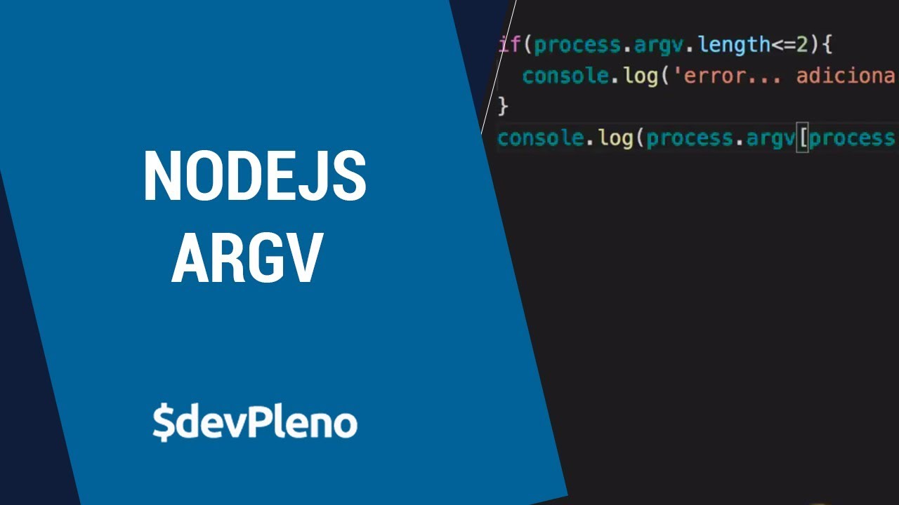NodeJS Argv - passando argumentos para o script - YouTube