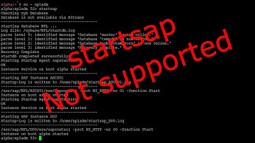 startsap is not supported