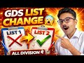 GDS List 1 vs List 2 |  All Division Change? Naam Replace Ho Gaya | List Name Change | GDS Result |