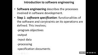 L1 Intro to Computer Programming Lectures Software Engineering Process Part 1