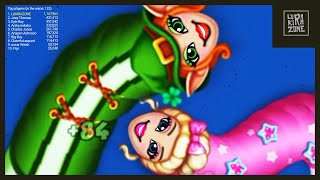 WORMS ZONE New Worm epic Gameplay Top 1 | video #051 | giant biggest snake io🐍 game | LUKIRAZONE screenshot 5