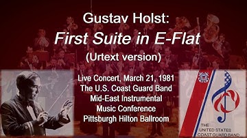 Holst 1st Suite in Eb, U.S. Coast Guard Band, Music Conference in 1981