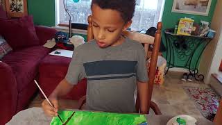 first grade scrylic psinter Caleb Profile