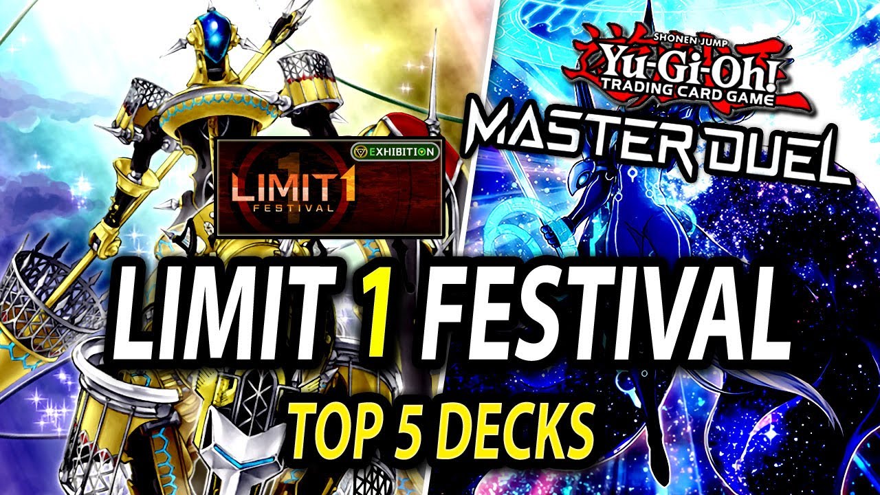 TOP 5 DECKS LIMIT 1 Festival in YuGiOh! Master Duel! YouTube