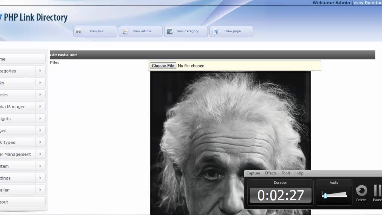 Media Manager in phpLD