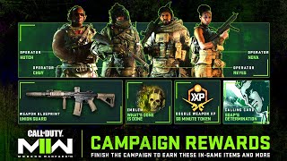 18 BONUS MWII Campaign Rewards! (Earn them EARLY)
