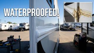 We Reseal an Outdoors RV to Prevent Leaks