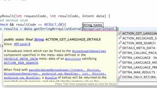 Android Application Development Tutorial   186   Voice Recognition Result   YouTube