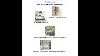 These Are Wayfair pieces everyone asks me about.Ebern Designs Alcantara 3-Seater 79.5'' Modern