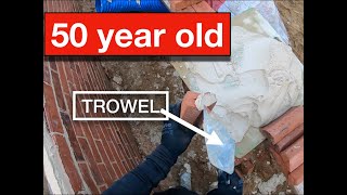 Bricklaying with a 50 year old trowel