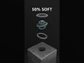 0% vs 100% Softness Battle - Ball vs Rings | Blender 3D Soft Body Physics Simulation