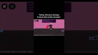 Block tales battle simulator is insane #roblox #blocktales