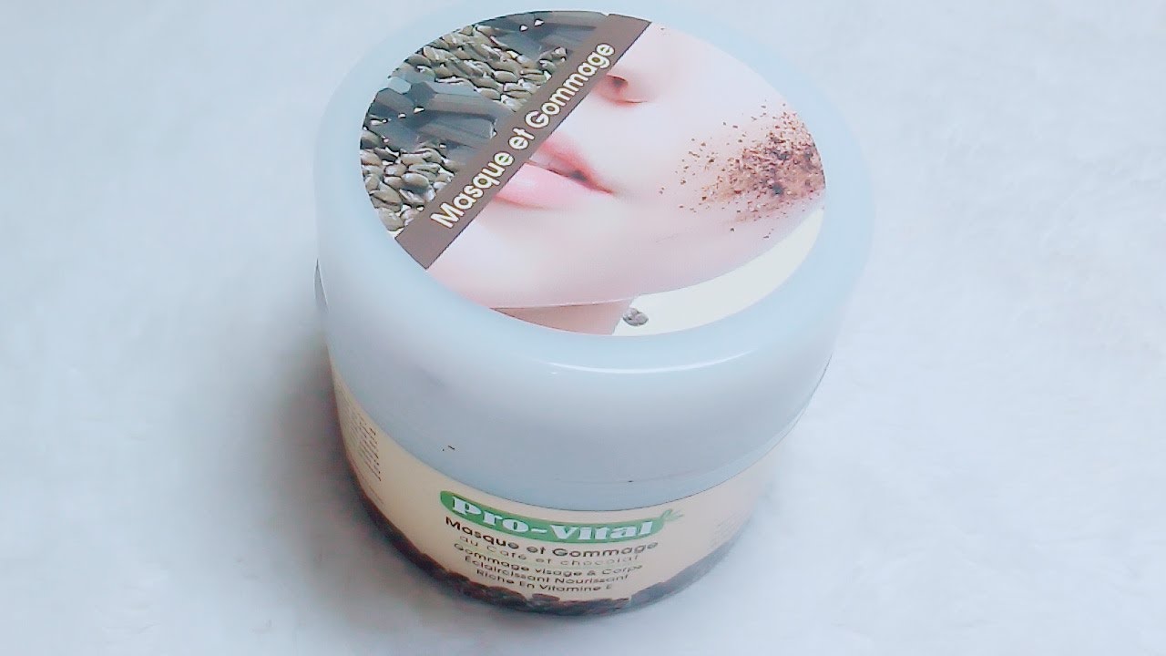 أروع ماسك ومقشر للوجه وجسم مفتح للبشره ومقاوم لسيلوليت بشكولاته والقهوه من provital