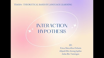 TE60204   INTERACTION HYPOTHESIS