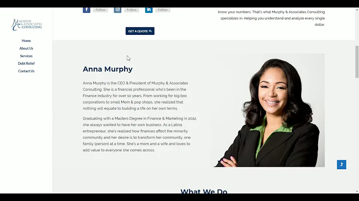 Murphy and Associates Consulting, LLC Website Demo