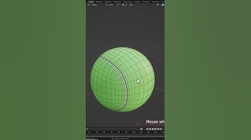 Easy tennis ball modelling | #blender3.6 #blender3d