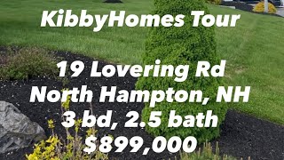 KibbyHomes Tour of 19 Lovering Road, North Hampton, NH Listing for $899,000. @KibbyHomes 