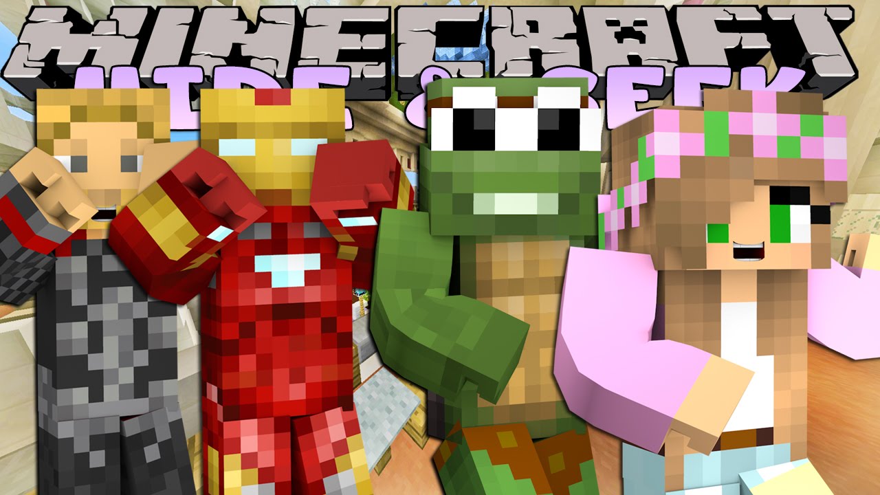 Minecraft Little Kelly : HIDE & SEEK - W/ THE MINEVENGERS & TINY TURTLE