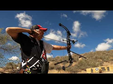 Father Son Shoot, Hoyt Pro Comp vs Mavic Pro2 Norm Rice - Tapo Canyon Archery Range, Simi Valley CA.