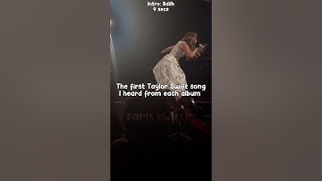 The first Taylor Swift song I heard from each album || #swiftie #shorts #taylor