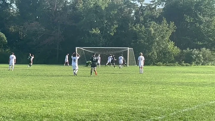 Cape Tech's Adam Dille scores off Lucas Woolcock f...