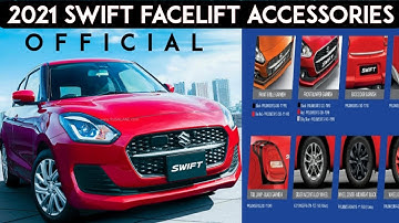 2021 MARUTI SWIFT FACELIFT Official Accessories List With Prices🔥New Swift Facelift Accessories List