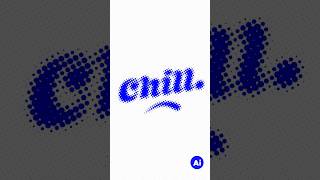 Halftone Text Effect #adobeillustrator #tutorial  #adobeillustratorcc