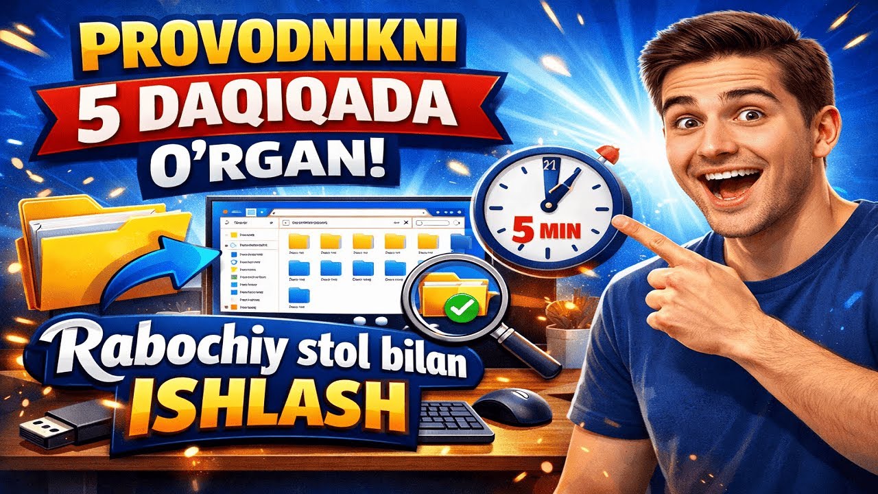 Provodnik (File Explorer) bilan tanishuv | Tezkor amallar | Kompyuter savodxonligi