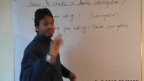 How to Make a double Interrogative?