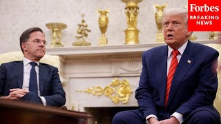 Trump Asked Point Blank If The US Commitment To NATO Will Change In Front Of Secretary General Rutte