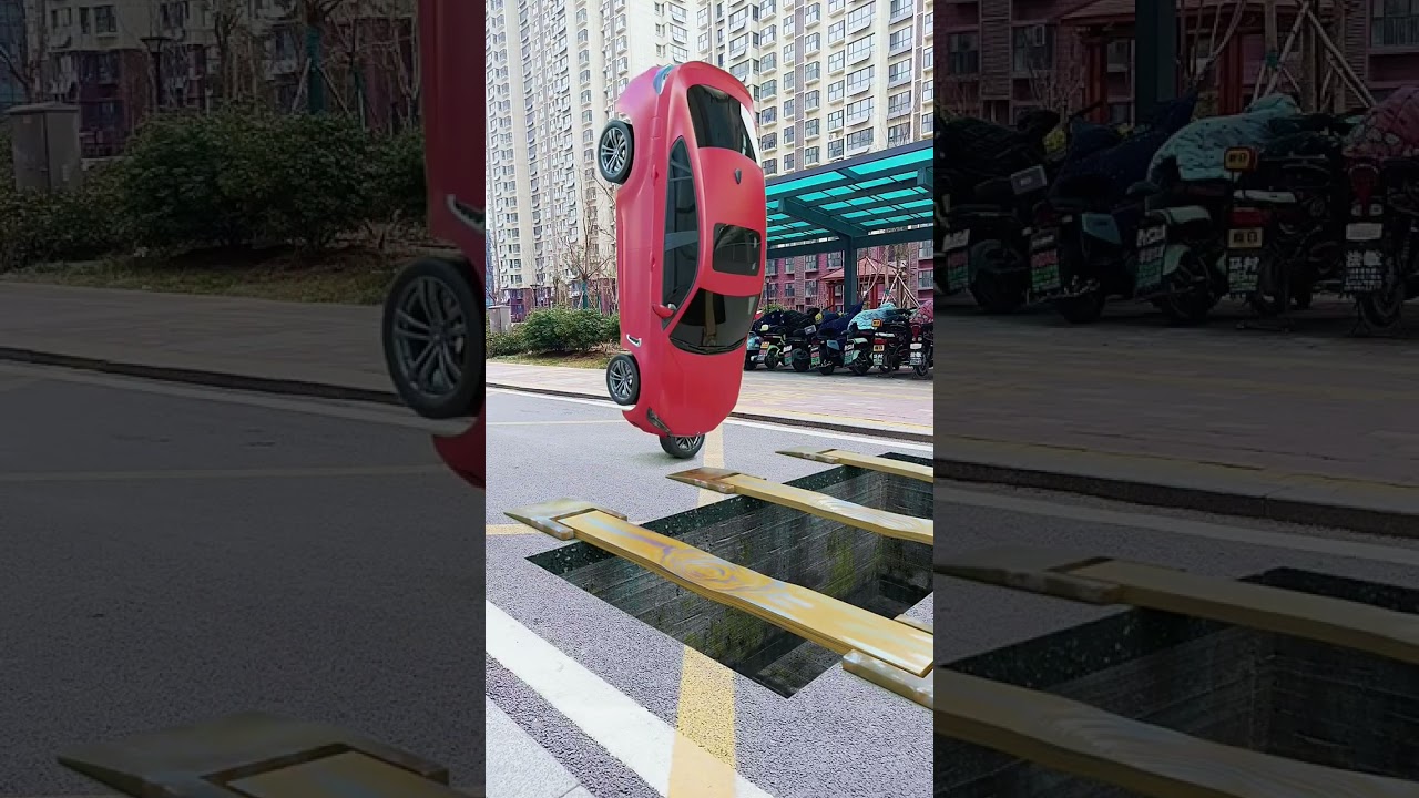 I didn’t expect the car to have a wheel like this🤯3D Special Effects | 3D Animation 