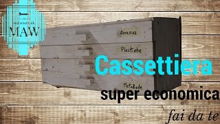 CASSETTIERA IN LEGNO super economica -  Fai da Te