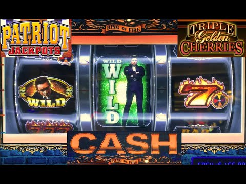 Awesome Johnny Cash 3 Reel slot machine! Bonuses! Multipliers! Wheel Spin! Triple Golden Cherries +