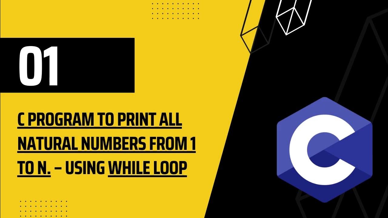 Mastering Loops in C Programming : Printing Numbers from 1 to n - YouTube