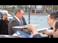 Kevin Spacey signing autographs at Movie Premiere