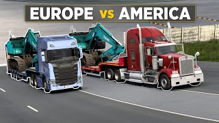 ETS2 vs ATS - Truck Race