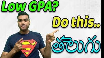 How to Get Admits Even With Low GPA | MS in USA (Telugu Video)