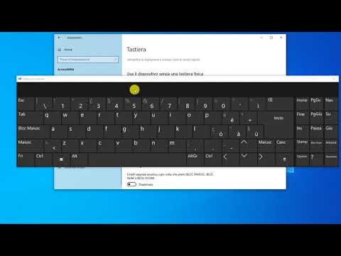 Video: Come Abilitare La Tastiera Touch