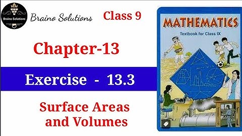 Surface Areas and Volumes-Exercise 13.3 I Class 9 Maths I Chapter 13 I