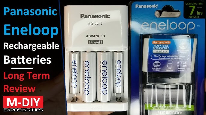 Panasonic Eneloop BQ-CC17 fast charger+ 4x NiMh AA 1900mAh batteries