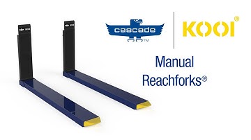 Cascade-KOOI Manual Reach Forks - available in North America and Asia-Pacific
