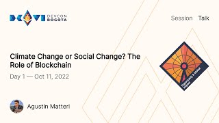 Climate Change or Social Change: The Role of Blockchain