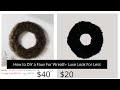 HOW TO DIY YOUR OWN FAUX FUR WREATH ON A BUDGET | LUXE LOOK FOR LESS