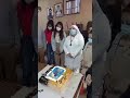 احتفال زوجه و بنات ابونا مينا عبود بعيد ميلاده 
