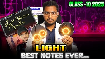 Light : Reflection and Refraction Class 10 Notes Pdf Chapter 10 Science Notes | Shobhit Nirwan | Mkr