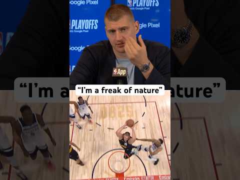 “I’m a freak of nature” - Nikola Jokic jokes about his Round 2 dunks 🤣 | #Shorts