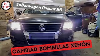 CAMBIAR Bombillas 💡 XENÓN || Volkswagen Passat B6 by Pit Stop 23,887 views 1 year ago 9 minutes, 9 seconds