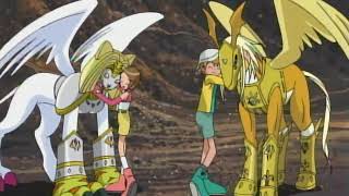 Patamon First Time Armor Evolve to Pegasmon, And Tailmon to Nefertimon