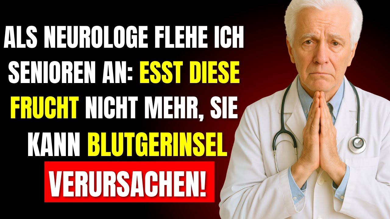 ACHTUNG! Diese Frucht VERDOPPELT Ihr Schlaganfall-Risiko Nach Dem 60. Lebensjahr (Neurologe Warnt)